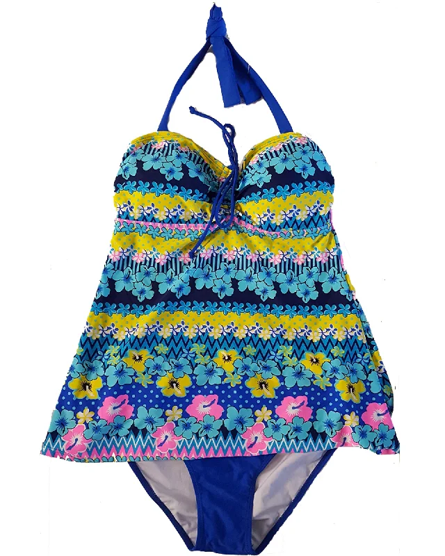 Eloura Tankini - Blue 12 14 16 18