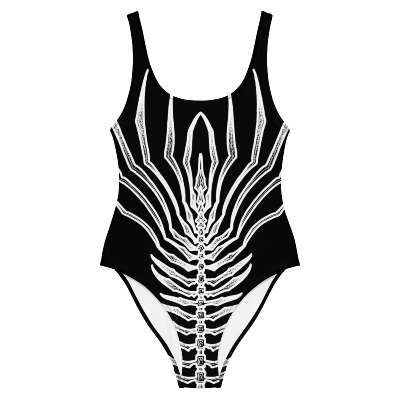 Dead Men Tell No Tails Fluke One-Piece Swimsuit