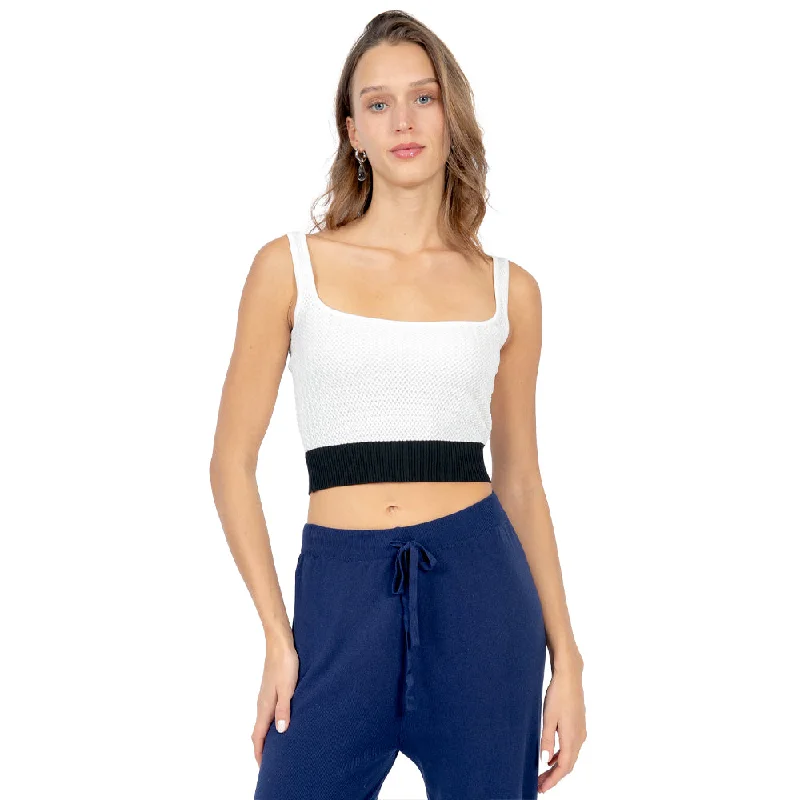 TOP DE PUNTO DOBLE EFECTO PARA MUJER FOREVER 21