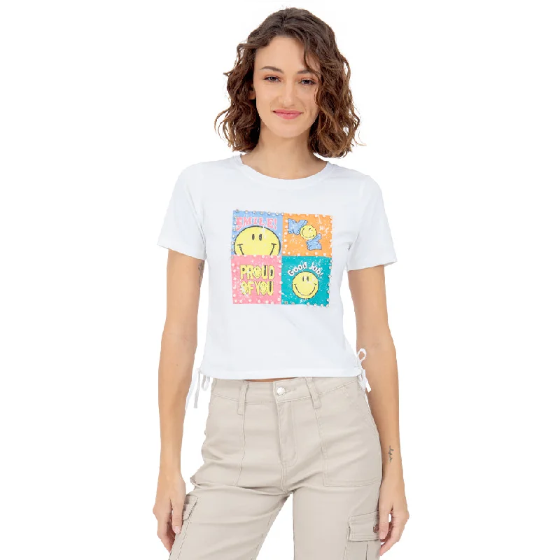 PLAYERA ESTAMPADO SMILE PARA MUJER FOREVER 21