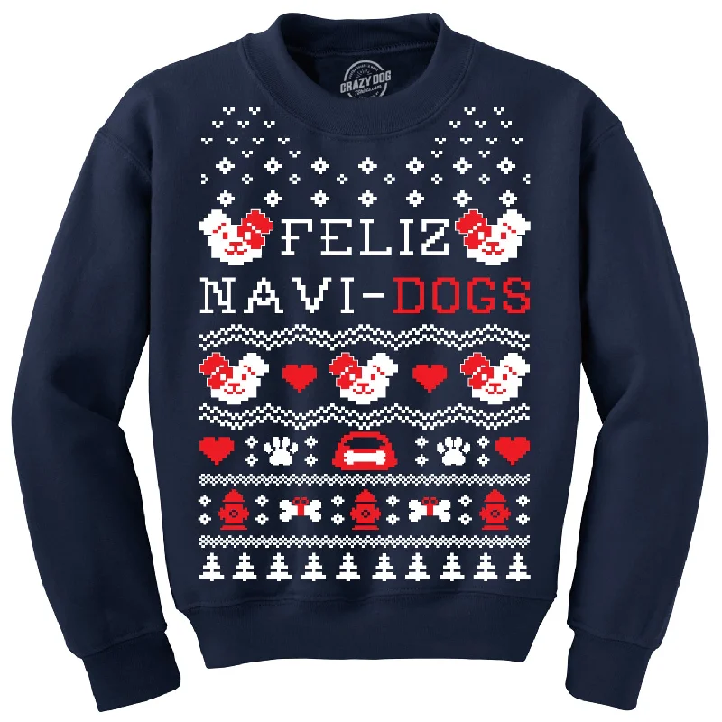 Feliz NaviDogs Crew Neck Sweatshirt