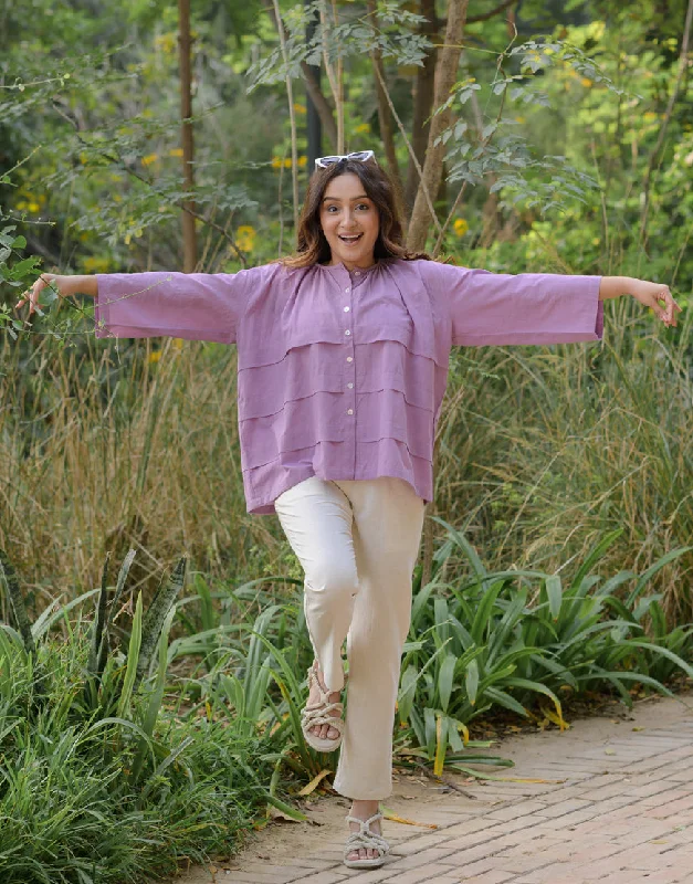 Lilac Oversized Top