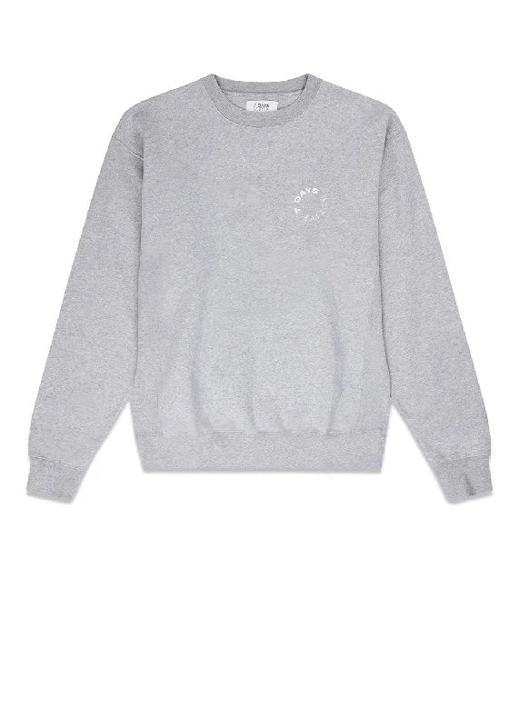 Organic Crew Neck - Heather Grey