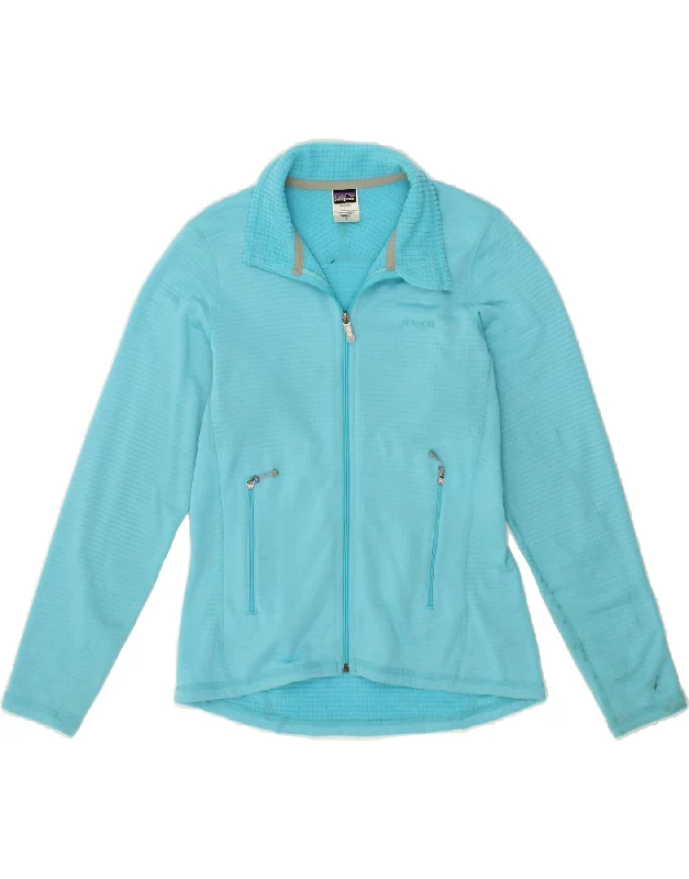 PATAGONIA Womens Fleece Jacket UK 10 Small Blue Polyester