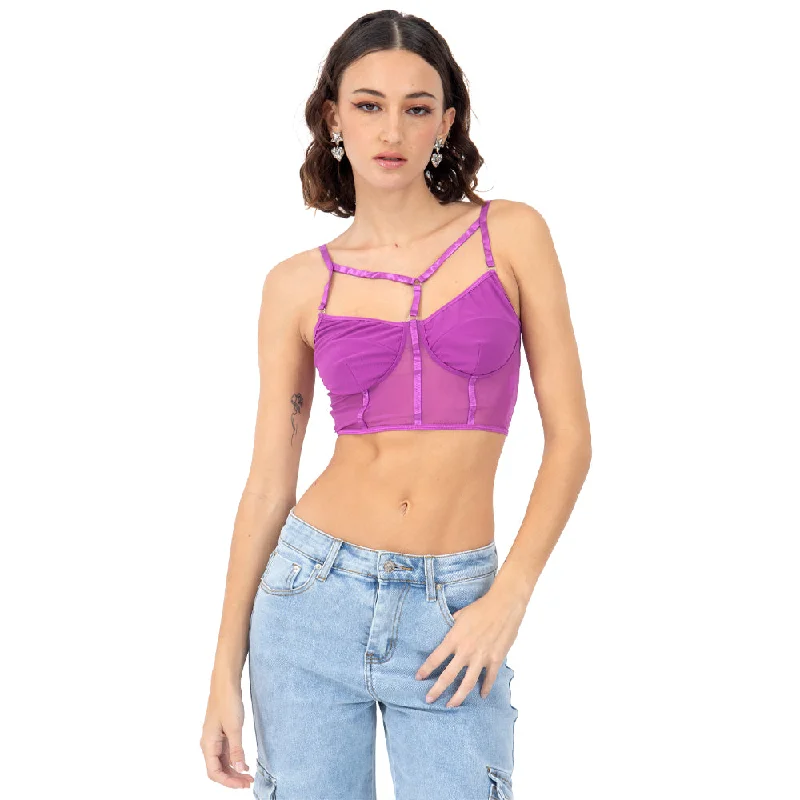 CORSET MEST FRONT STRAPS PARA MUJER FOREVER 21