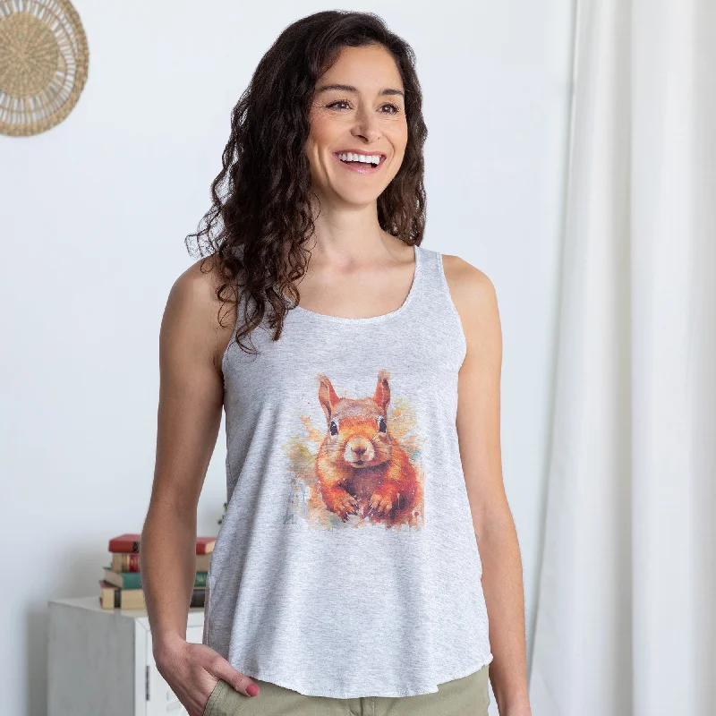 Summer Fun Squirrel Tank Top