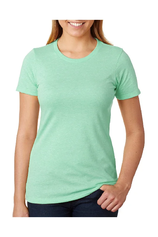 Next Level Womens CVC Jersey Short Sleeve Crewneck T-Shirt - Mint Green - Closeout