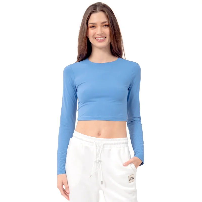 PLAYERA PARA MUJER BASIC ROUND NECK LONG SLEEVE FOREVER 21