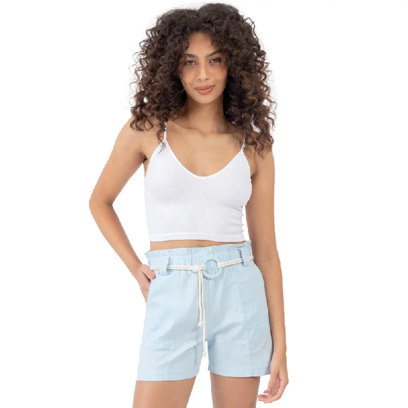 CROP TOP SLIM FIT  STRAPPY PARA MUJER FOREVER 21