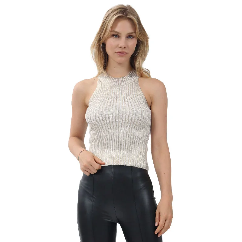 TOP PARA MUJER KNIT WITH FOIL FOREVER 21