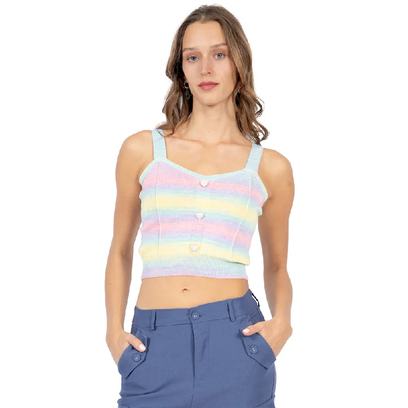 TOP MULTICOLOR CON BOTONES DE CORAZÓN PARA MUJER FOREVER 21