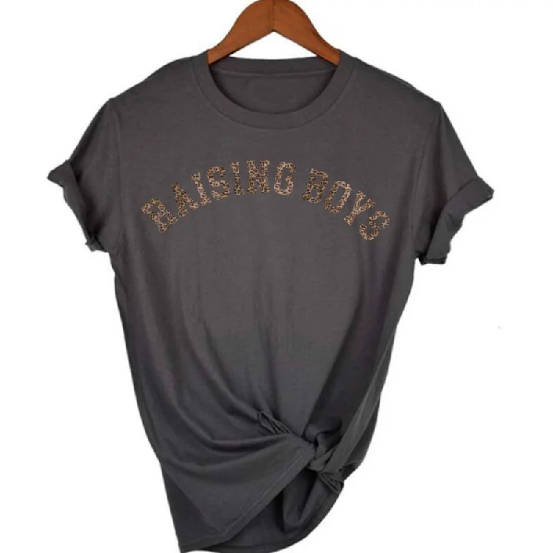 Raising Boys Leopard Tee (MRK X)