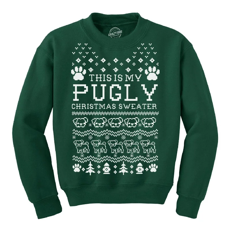 Pugly Christmas Sweater Crew Neck Sweatshirt