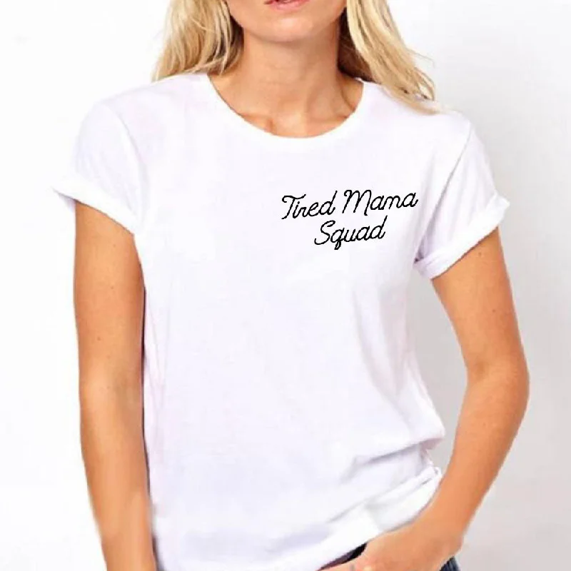 Tired Mama Squad Mini Logo Tee (MRK X)