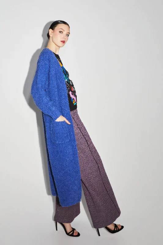 Imprevu Blue Bouclette Cardigan