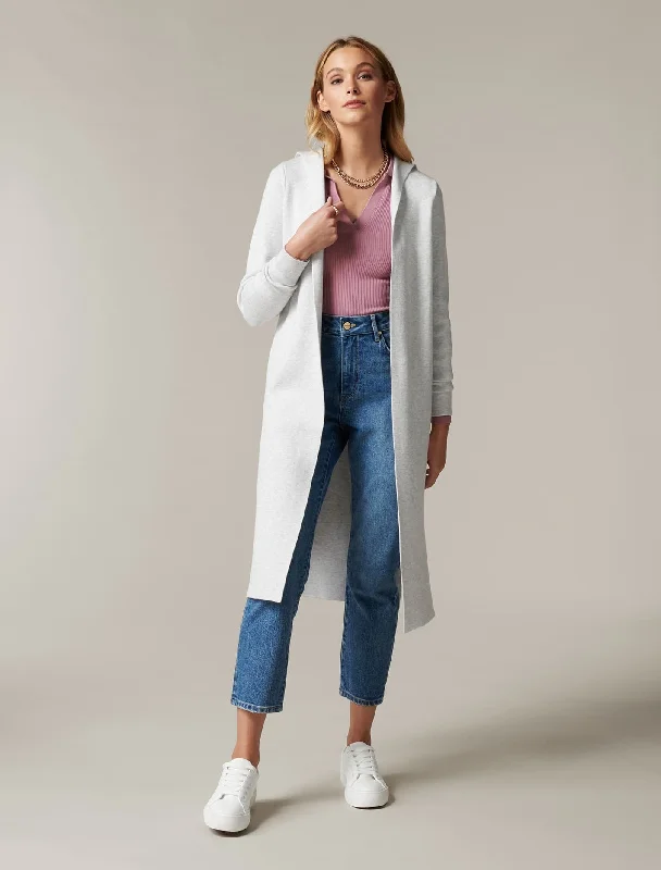 Karley Clean Hooded Knit Cardigan