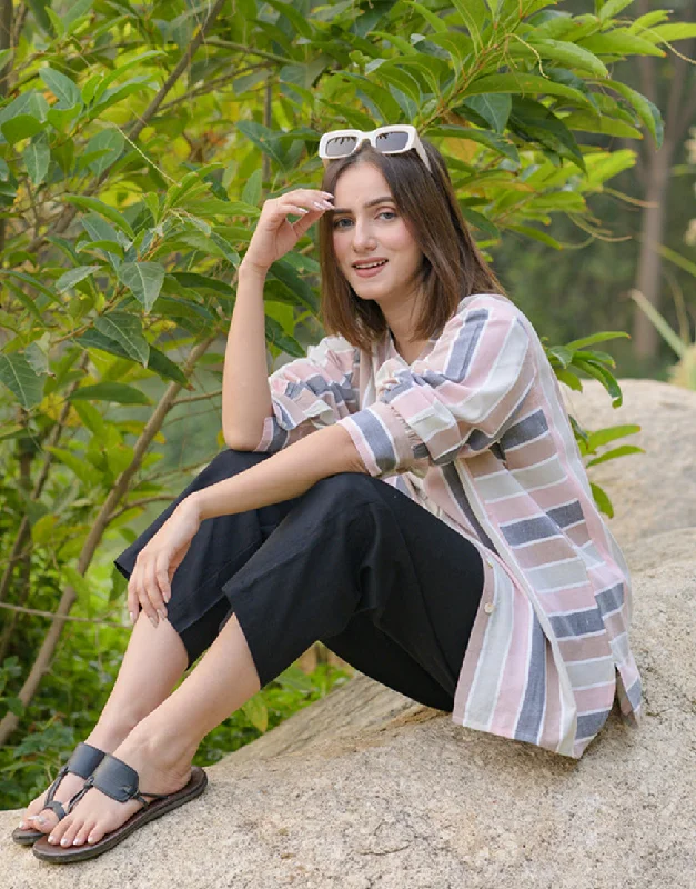 Pastel Color Stripped Shirt