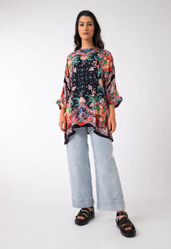 Printed Kimono Blouse