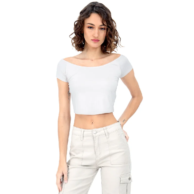 PLAYERA MANGA CORTA MID SHOULDER PARA MUJER FOREVER 21