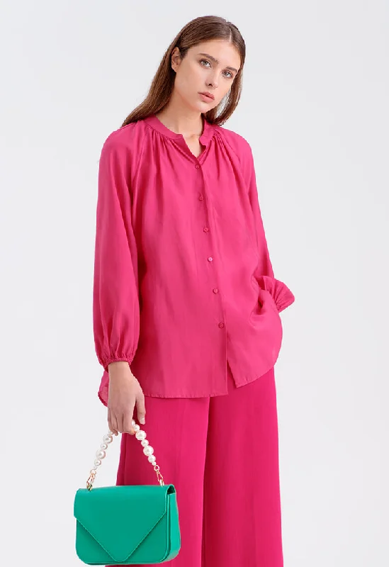 Loose Fit Soft Solid Blouse