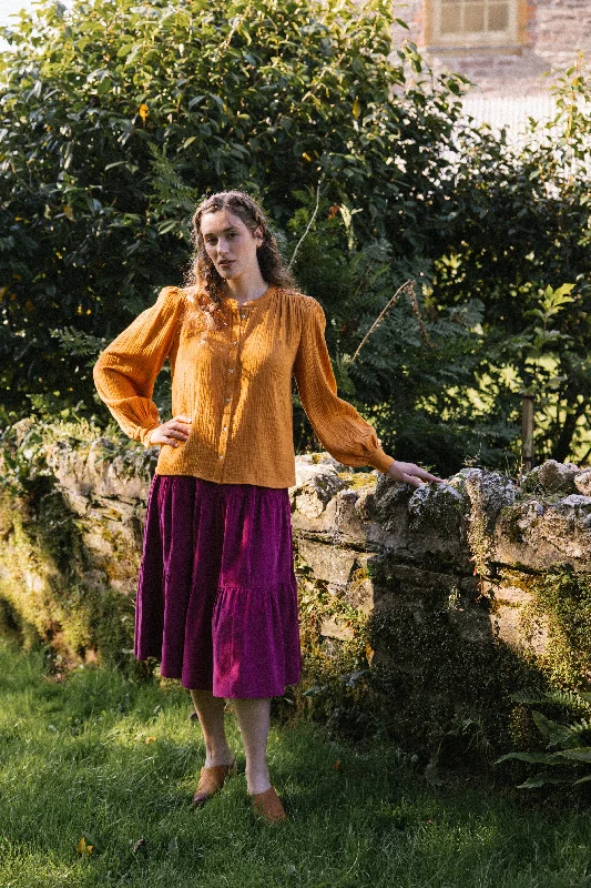 Hazel Blouse  - Turmeric