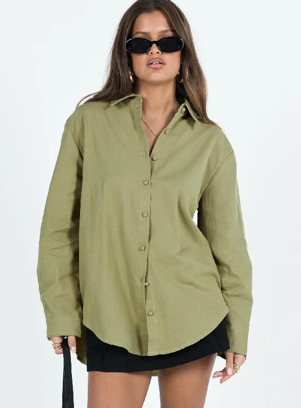 Landey Long Sleeve Shirt Green