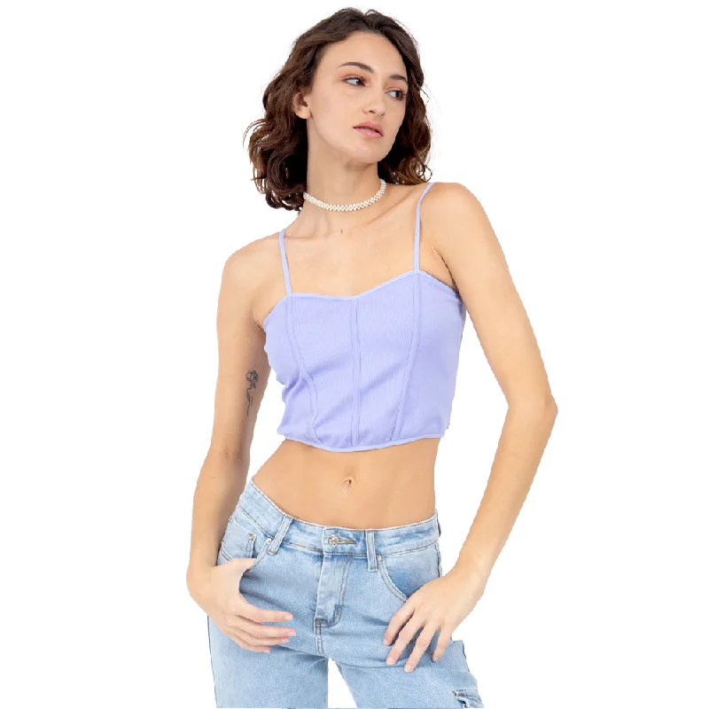 TOP CON STRAPS Y CORSET SILHOUETTE PARA MUJER FOREVER 21