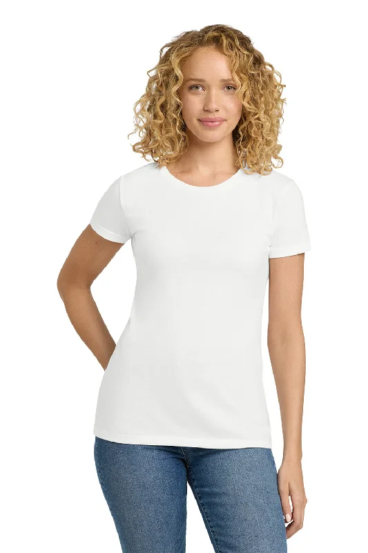 Next Level Womens CVC Jersey Short Sleeve Crewneck T-Shirt - White