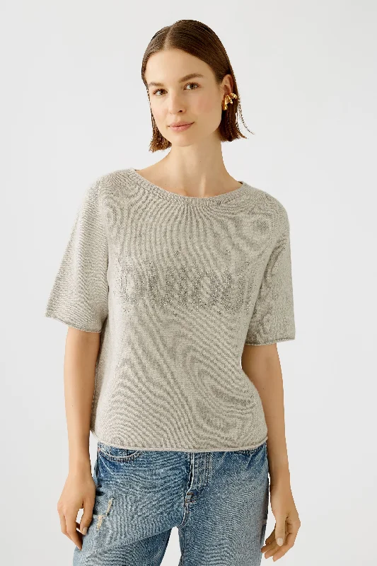 Slogan Jumper - Taupe