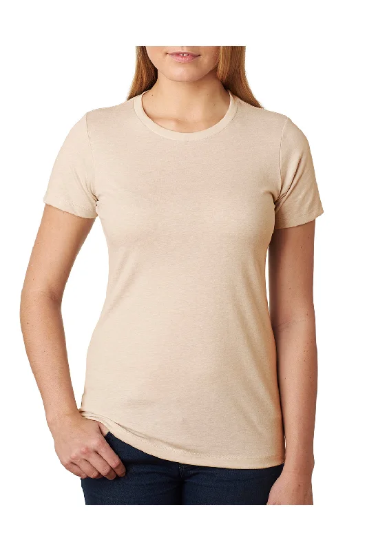 Next Level Womens CVC Jersey Short Sleeve Crewneck T-Shirt - Cream - Closeout