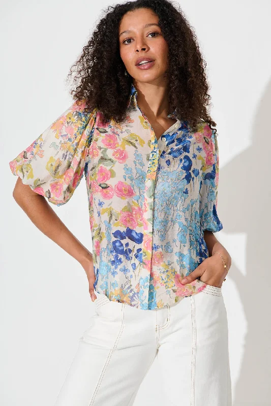 Aeryn Shirt In Vintage Floral Print