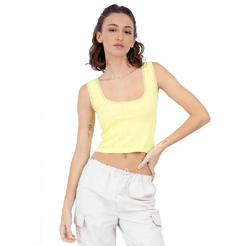 CROP TOP SLIM FIT BÁSICO PARA MUJER FOREVER 21