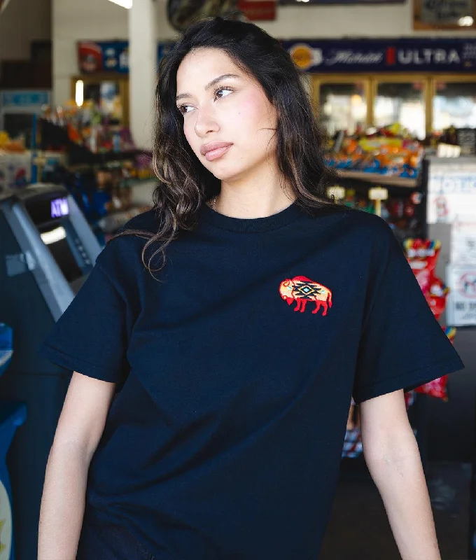 Native Buffalo Embroidered Womens Tee