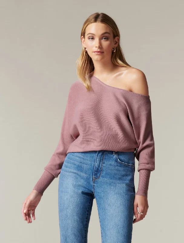 Sadie Off The Shoulder Knit Jumper