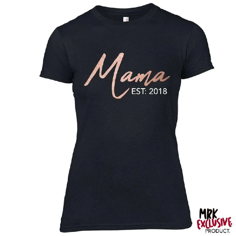 Choose Your Year Mama Established Black Tee (MRK X)