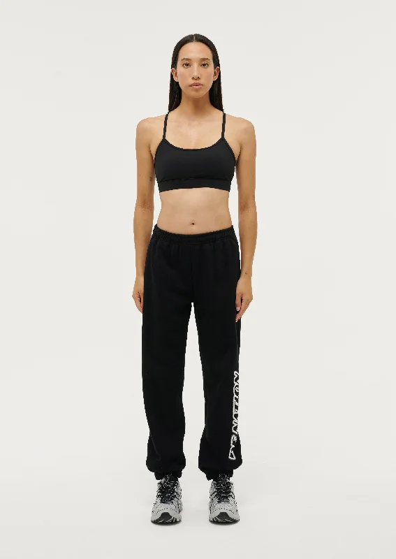 TIEBREAK TRACKPANT IN BLACK