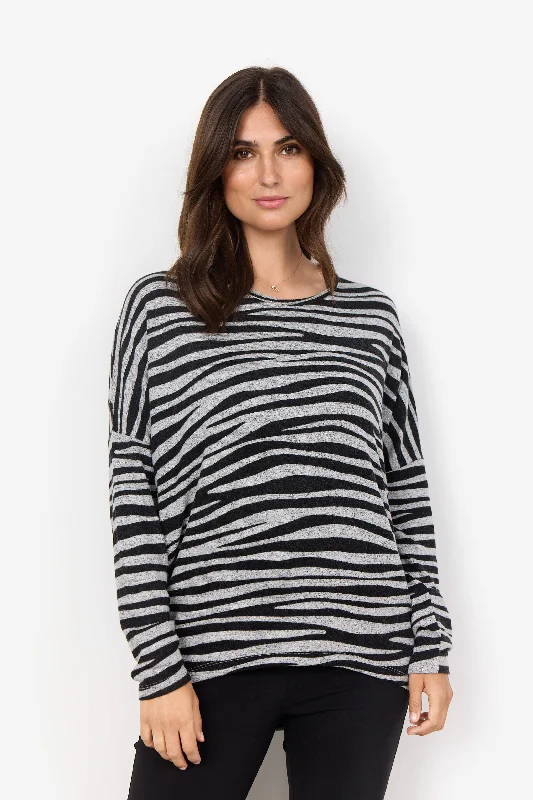 Biara Zebra Jumper - Grey