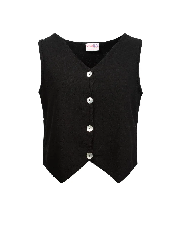 Larissa Waistcoat - Black